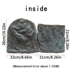 Men's Winter Beanie Hat Fleece Lined Knit Cap Neck Warmer