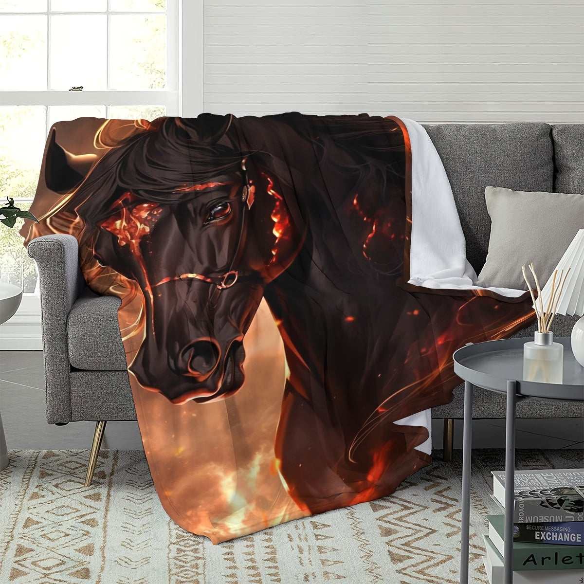 Pony Printed Blanket for Home & Outdoor Use