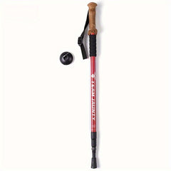 Aluminum Trekking Pole Lightweight Hiking Stick Telescopic Walki