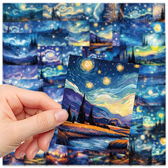 50pcs Starry Sky Graffiti Stickers for Laptop DIY Sticker Pack