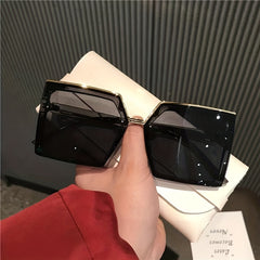 Square Frame Sunglasses Men Women Casual Mod UV400