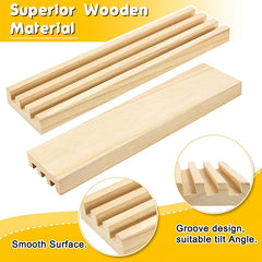 Wooden Domino Rack Classic Board Game Domino Tray Storage Rack