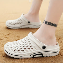 Men's Lightweight Comfy Clogs Hollow Out Non Slip Garden Shoes