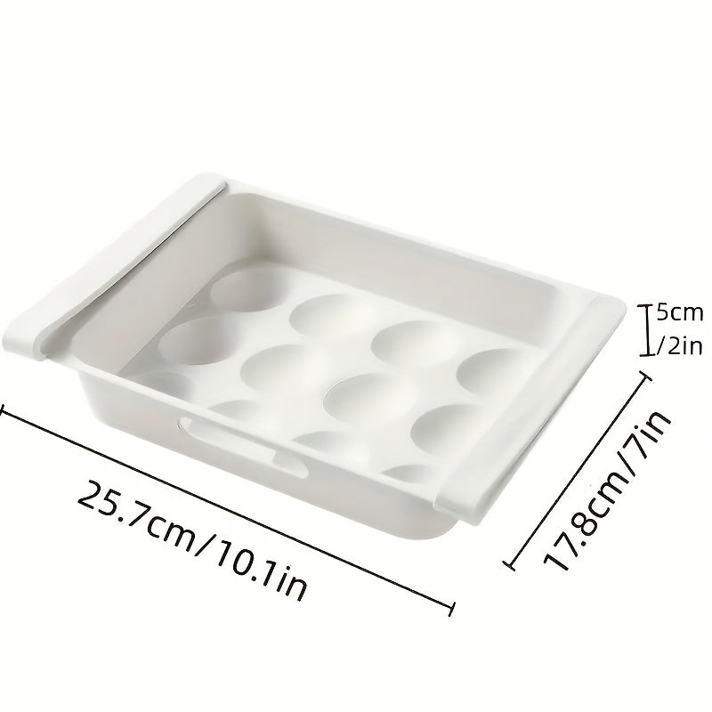 12 grid Refrigerator Storage Box Pull out Type Egg Box