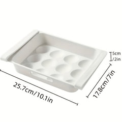 12 grid Refrigerator Storage Box Pull out Type Egg Box