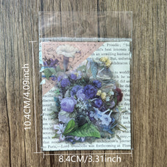 40pcs Waterproof Flower Plant Stickers for Planner Bullet Journal