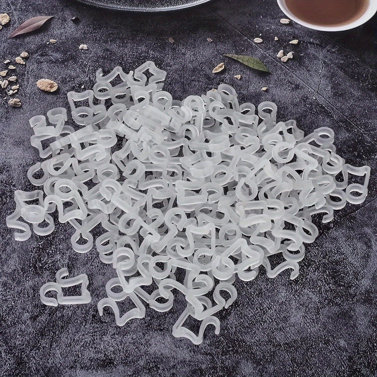 50pcs Decorative Light Hooks - Weather Proof Outdoor Light Clips
