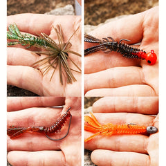 10pcs Bionic Shrimp Bait Soft Worm Fishing Accessories
