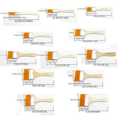 12pcs Nylon Bristles Painting Board Brush Set - Barbecue Art Brush