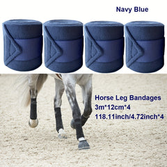 4pcs Horse Leg Warmers Leg Protectors for Tied Straps
