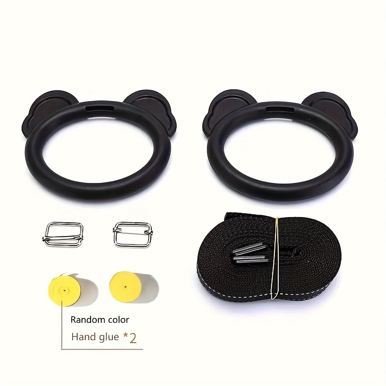 Gymnastic Rings with Straps and Buckles for Full Body Workout
