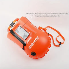 Waterproof Dual Airbags Swimming Float Storage Bag Tight Zipper