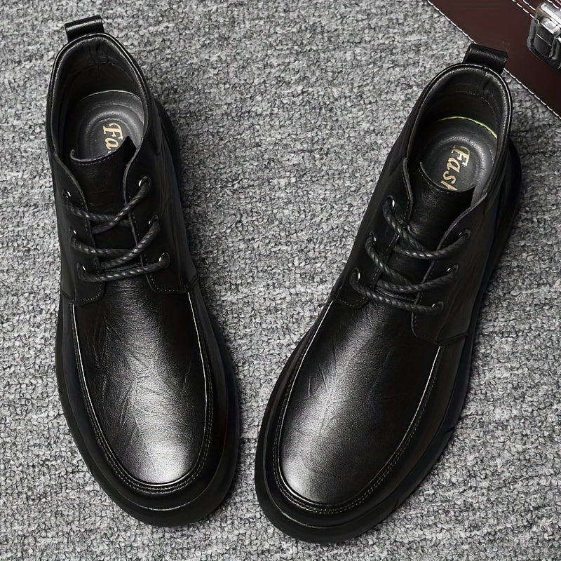 Men's Leather Chukka Boots Wear Resistant Non Slip Riding Boots