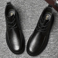 Men's Leather Chukka Boots Wear Resistant Non Slip Riding Boots