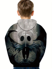 Toddler 3D Print Hoodie Knight Kids Hooded Casual Sweatshirt Coat