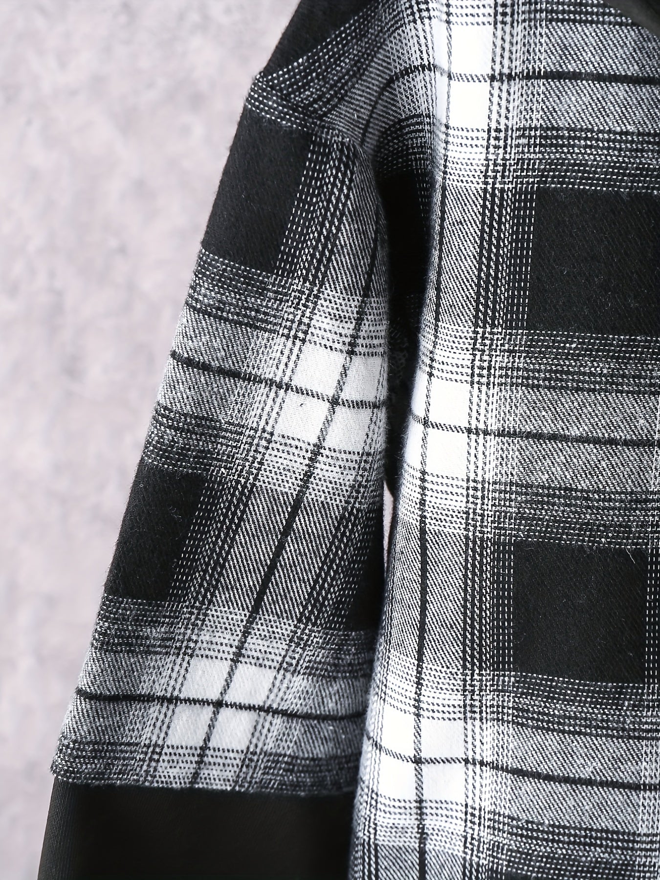 Boy's Hooded Shirt & Sweatpants Set Plaid Print Casual Outfits