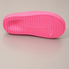 Women's Candy Platform Slides Soft Sole Pillow Slides Lightweight Slip On Shoes