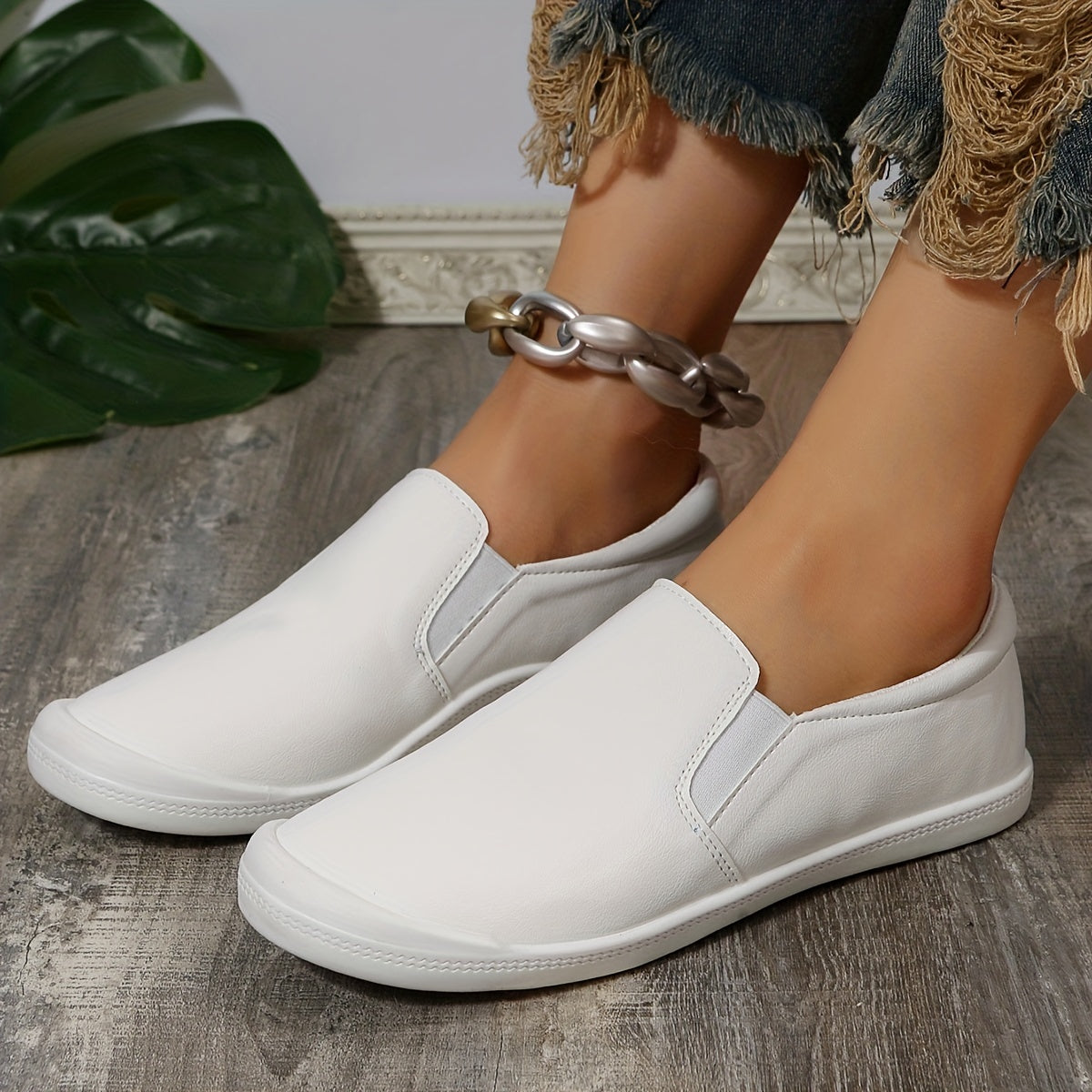 Women's Casual Slip On Flats Comfy Shoes