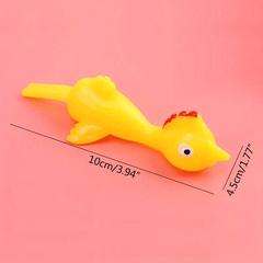 Rubber Chicken Finger Slingshot Toy for Kids & Adults No Batteries Needed