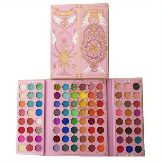 96 Colors Retro Eyeshadow Palette Pearly Matte Finish Magic Card Makeup Gift