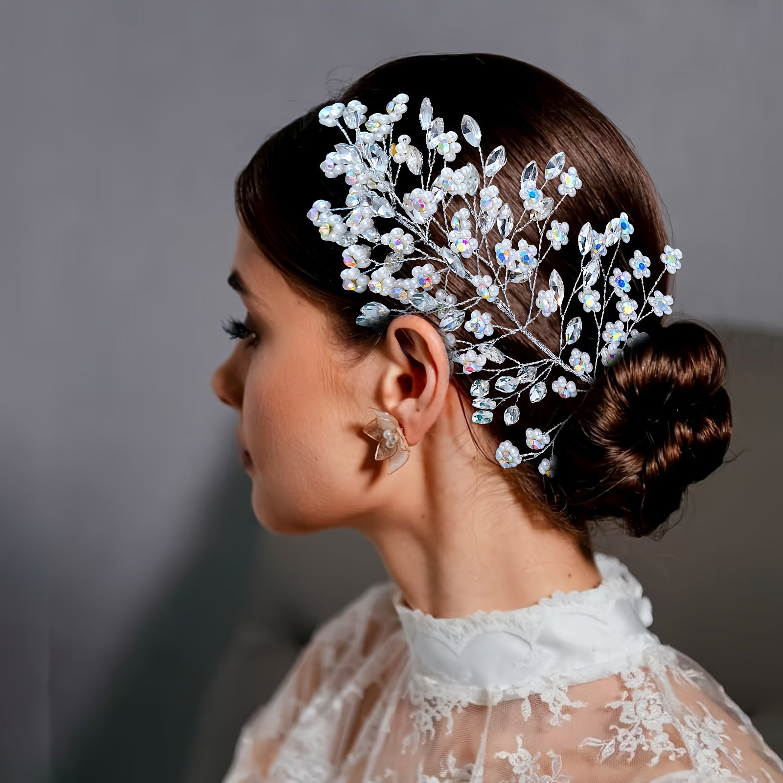 Faux Pearl Bridal Hairpiece Wedding Headpiece HP916