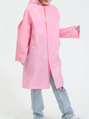 Hooded Waterproof Rain Poncho Full Body Anti Rain Long Raincoat