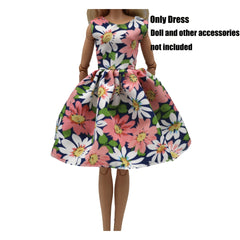 Floral Doll Dress Party Clothes for 11-12 Inch Dolls