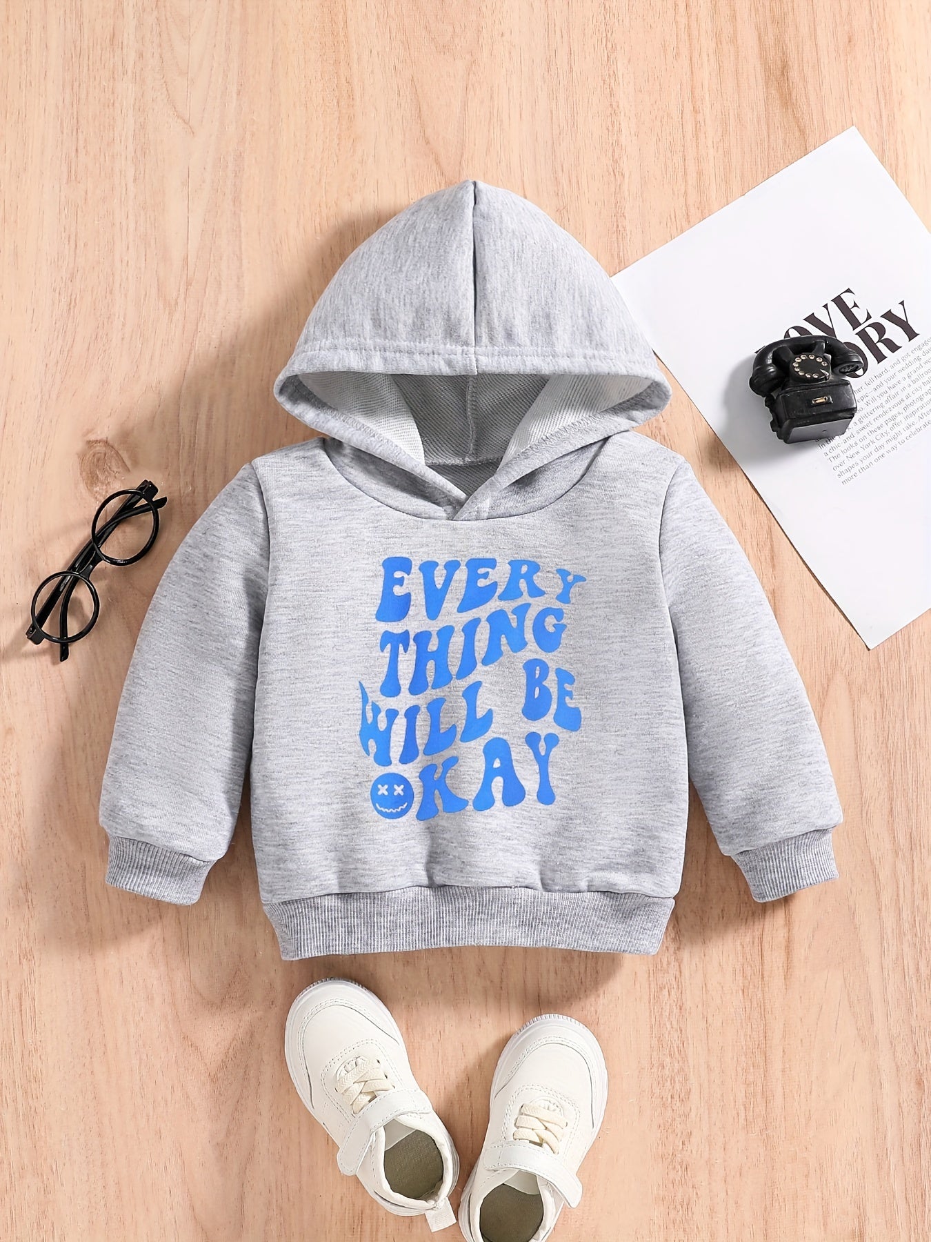 Baby Boys Sweatshirt EVERY THING WILL BE OKEY
