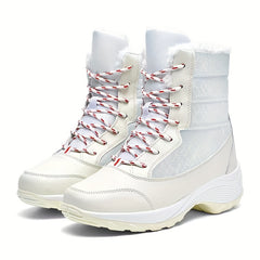 Soft Thick Bottom High Top Faux Leather Snow Boots