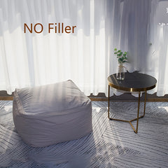 Cotton Linen Bean Bag Cover Soft Durable Protector for Bedroom Living Room