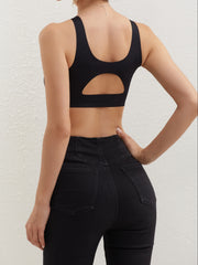 Solid Wireless Bra Cut Out Intimates Women's Lingerie