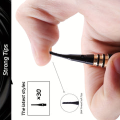 3pcs Copper Dart Set with PU Bag and 30 Dart Tips