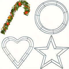 Metal Wire Wreath Frame for DIY Home Art Crafts Christmas Party Decoration