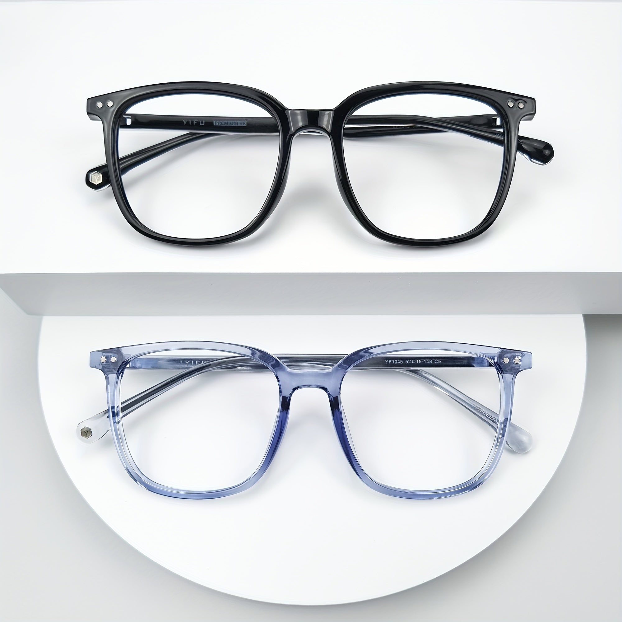 Men's Oversized Light Glasses Square Computer Light Block
