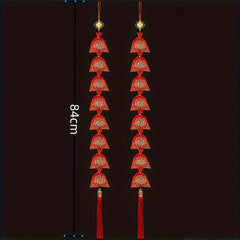 Chinese Year Lucky Ornament Bag with Tassel Couplet