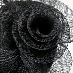Mesh Flower Veil Handwork Fascinator for Tea Party Birthday Horce Racing Bridal