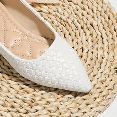 Women's Pointed Toe Slip On Flat Shoes Lightweight Walking Shoes