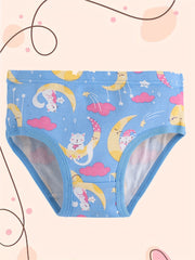 6pcs Girl's Triangle Panties Multiple Colors Elastic Waist Shorts 100 Cotton