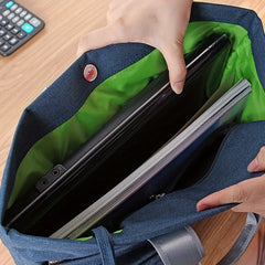 Shoulder Oxford Canvas Bag Business Briefcase A4 Zipper File Bag