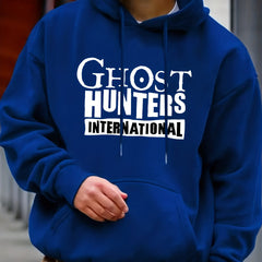 GHOST HUNTER Hoodie Men's Casual Graphic Pullover Hooded Sweatshirt