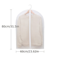 5 Pcs Dustproof Garment Hanging Bag Lightweight Clothes Storage Bag For Closet