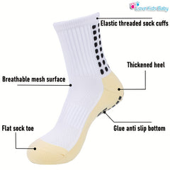 Kid's Non-Slip Crew Socks Towel Sole Quick Dry Breathable Outdoor Activities