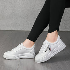 Women's Chunky Sneakers Flat Heighten Casual Lightweight Breathable Shoes