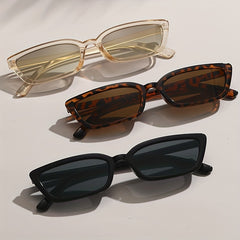 3 Pairs Cat Eye Sunglasses Rectangle UV400 Sun Shades for Summer