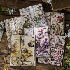 30pcs Vintage Flowers Plant Animal Material Paper Retro Paper Deco Scrapbooking