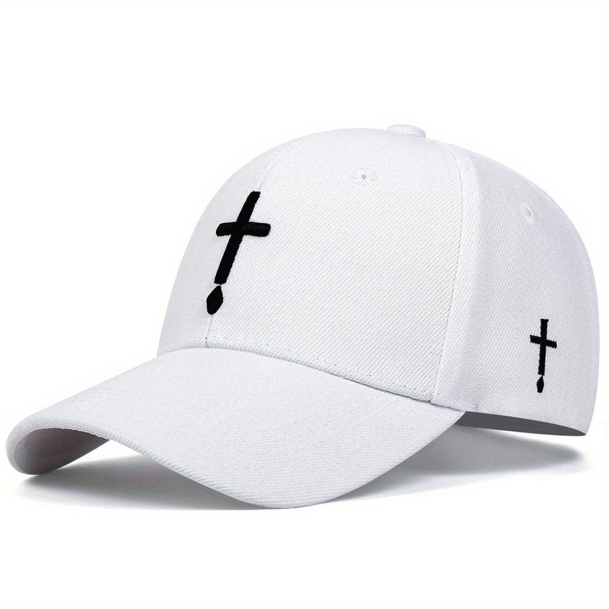 Men's Water Drop Cross Baseball Cap Adjustable Hat