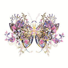 3D Butterfly Love Flower Metal Puzzle Assembly Toy DIY Gift For Girlfriend