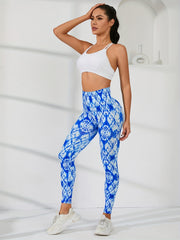 Tie Dye Yoga Leggings Elastic Hip Lifting Slimming Running Outer Sports Tights
