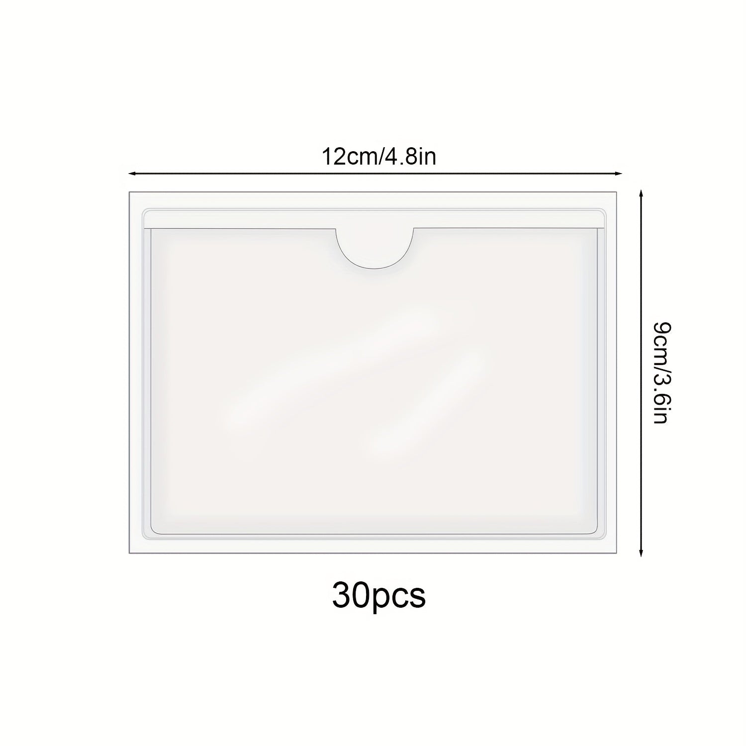 30 Self Adhesive Index Card Pockets - Keep Your Index Cards Organized