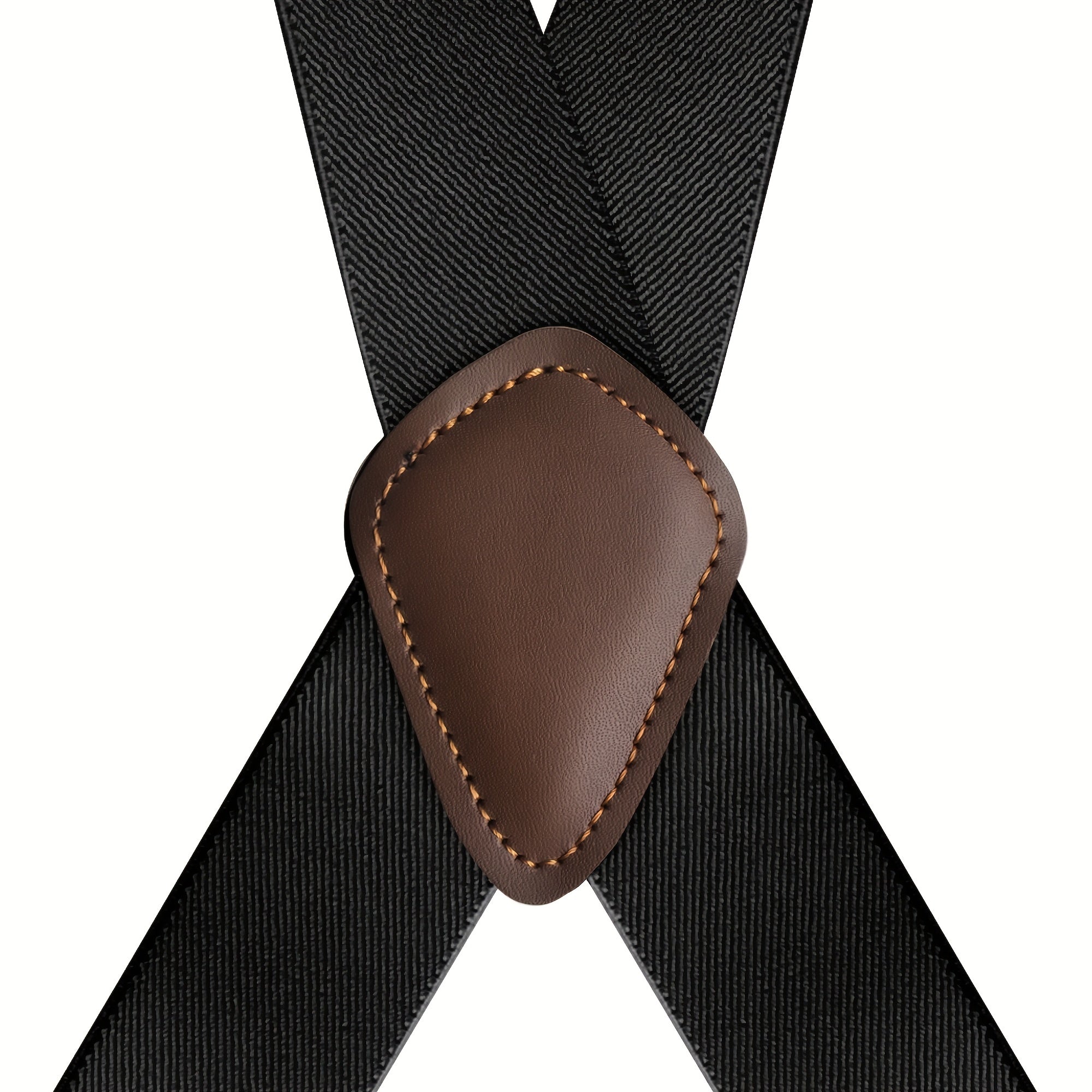 Men's Side Clip Suspenders Bronze Hook Buckle Elastic Casual Suspender